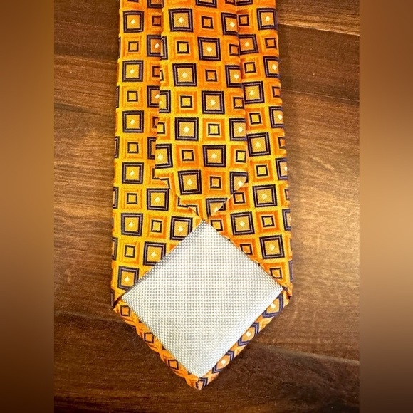 🍂SALE🍂NORDSTROM 100% Silk Orange Necktie - Picture 4 of 9
